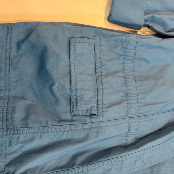 2/$20 Northern Reflections Blue Utility Jacket with Lace Accents 100% cotton M - Picture 9 of 12